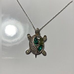 🐢Turtle necklace by KAY Jewelers • Lab & natural gems • Sterling silver